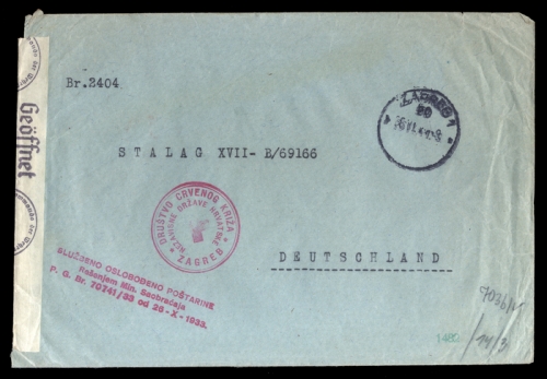 1941, Kroatien, Brief