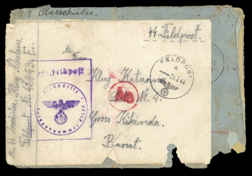 1943, Kroatien, Brief