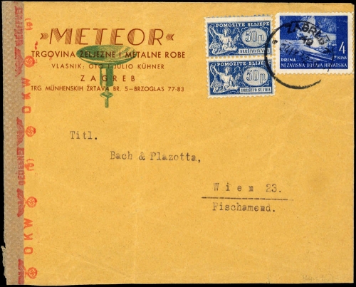 1942, Kroatien, 54, Brief