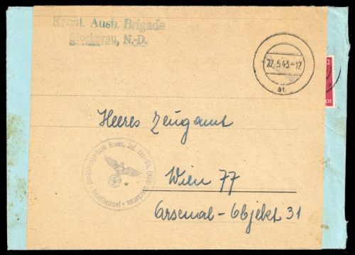 1943, Kroatien, Brief