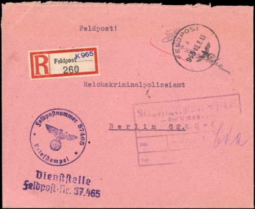 1943, Kroatien, Brief