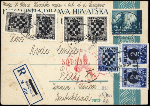1941, Kroatien, 9 u.a., Brief