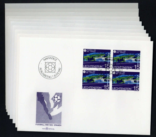 1982, Liechtenstein, 799-801 u.a., FDC