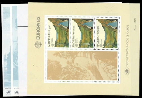 1980, Madeira, Bl. 1 u.a., **