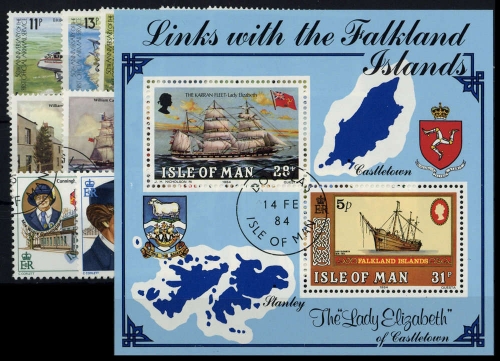 1984, Insel Man, Bl. 7 u.a., gest.