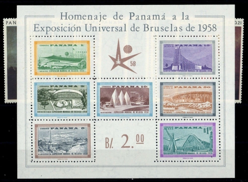 1958, Panama, Bl. 5 u.a., **