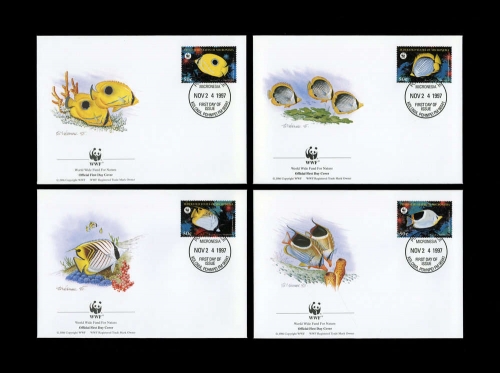 1997, Mikronesien, 583-86, FDC