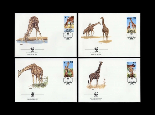 1989, Kenia, 481-84, FDC