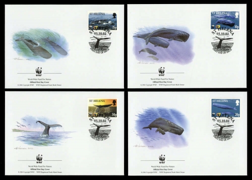 2002, St. Helena, 852-55, FDC