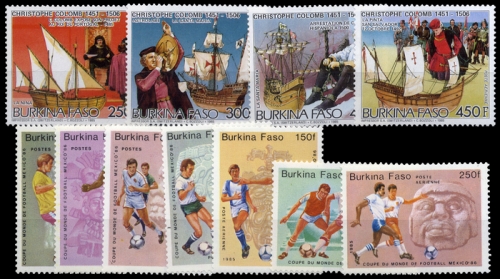 1985, Burkina Faso, 988-94 u.a., **