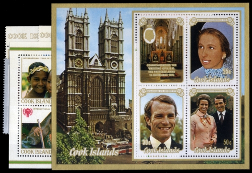 1972, Cook Inseln, 340-43 u.a., **