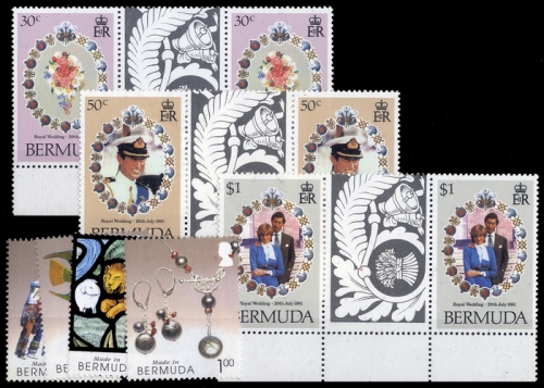 1981, Bermuda, 401-03 u.a., **