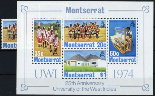 1974, Montserrat, 301-04 u.a., **