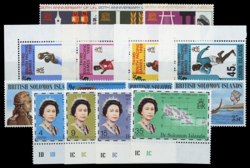 1966, Britisch Salomoninseln, 158-60 u.a., **