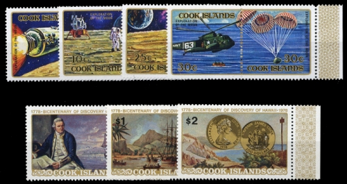 1972, Cook Inseln, 306-13 u.a., **
