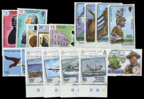 1973, Jungferninseln, 245-49 u.a., **