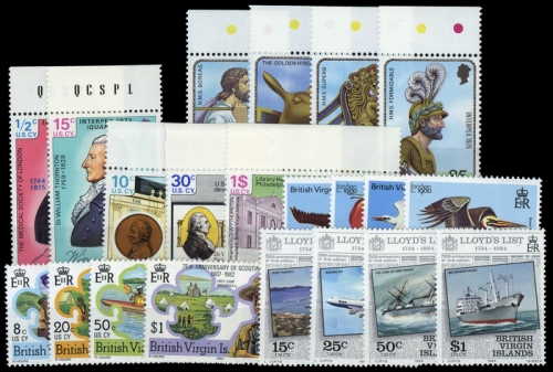 1973, Jungferninseln, 245-49 u.a., **