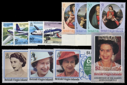 1982, Jungferninseln, 436-39 u.a., **