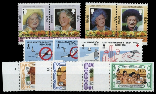 1986, Jungferninseln, 541-44 u.a., **