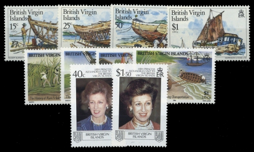 1983, Jungferninseln, 452-55 u.a., **