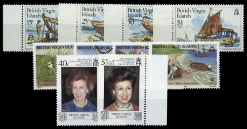 1983, Jungferninseln, 452-55 u.a., **