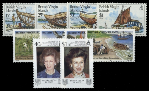 1983, Jungferninseln, 452-55 u.a., **