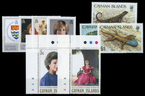 1982, Kaiman-Inseln, 490-93 u.a., **