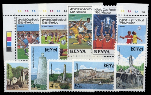 1986, Kenia, 360-64 u.a., **