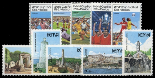 1986, Kenia, 360-64 u.a., **