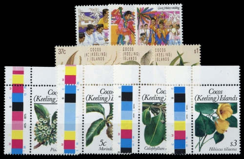 1984, Kokos Inseln, 112-14 u.a., **