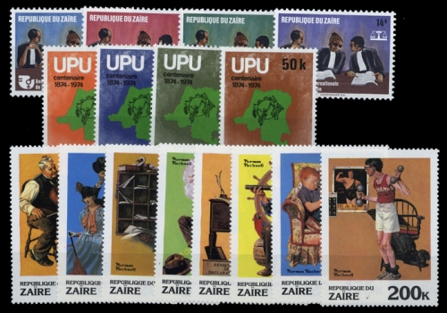 1975, Zaire, 518-21 u.a., **