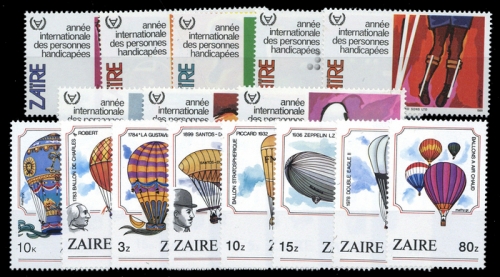 1981, Zaire, 732-39 u.a., **