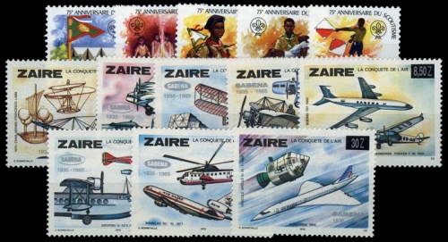 1982, Zaire, 786-90 u.a., **
