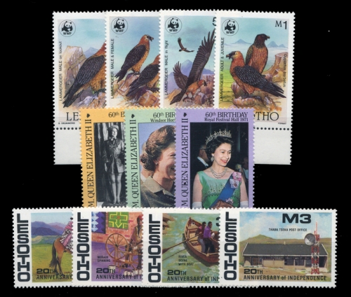 1986, Lesotho, 556-59 u.a., **