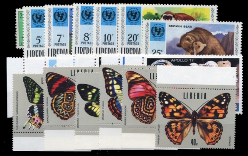 1969, Liberia, 711-12 u.a., **