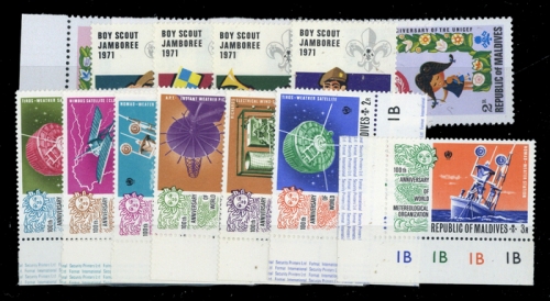 1971, Malediven, 363-66 u.a., **