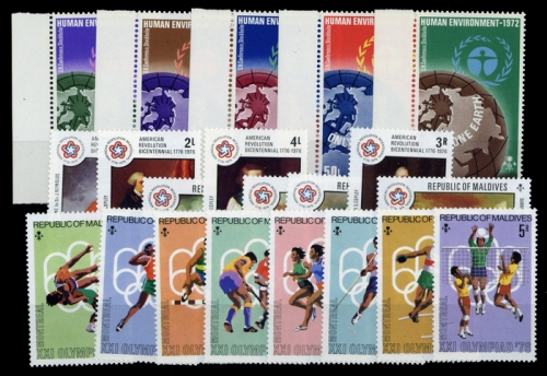 1972, Malediven, 425-29 u.a., **