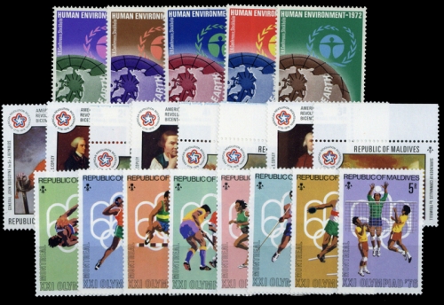 1972, Malediven, 425-29 u.a., **