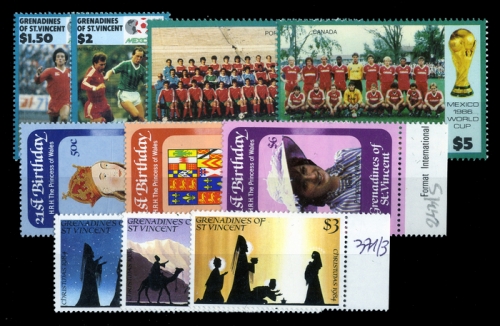 1982, St. Vincent Grenadinen, 249-51 u.a., **