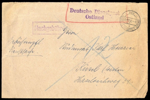 1942, Deutsche Besetzung II. WK Ostland, Brief