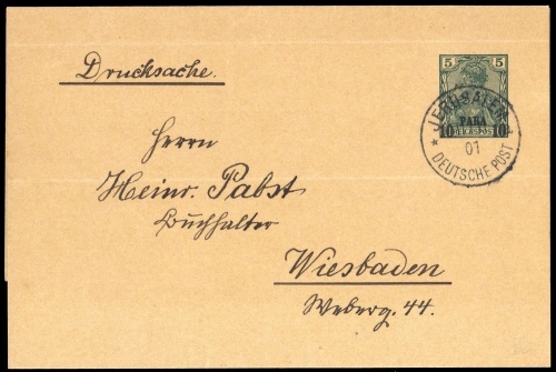 1901, Deutsche Auslandspost Türkei, S 2, Brief