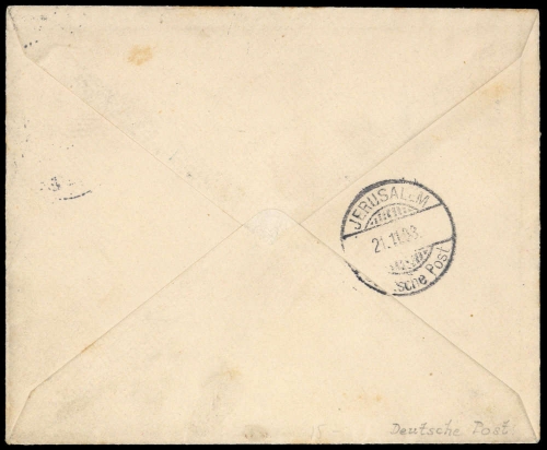 1908, Deutsche Auslandspost Türkei, DR 87 I, Brief