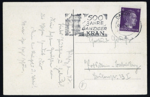 Danzig, DR 785, Brief