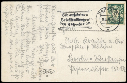 Danzig, 194, Brief