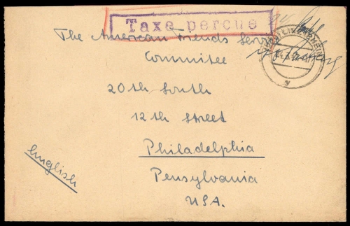 1947, Französische Zone Rheinland Pfalz, Brief