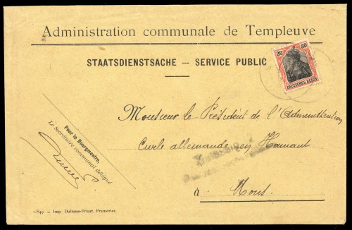 1916, Deutsche Besetzung I. WK Etappengebiet West, 7, Brief