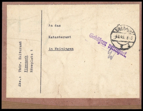 1945, Sowjetische Zone, Briefst.
