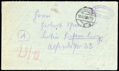 1945, Sowjetische Zone, Brief