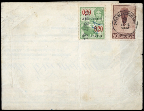 1933, Belgien, 344, Brief