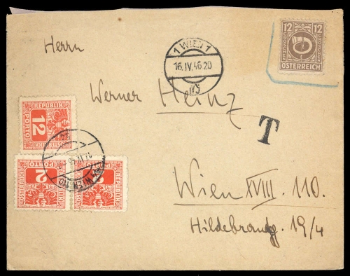 1946, Österreich, P 176 (2), Brief
